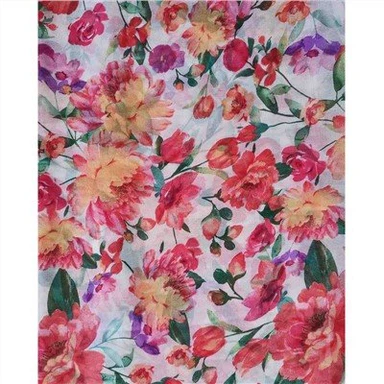 Dusty Pink Deep Solid Hi Multi Chiffon Fabric