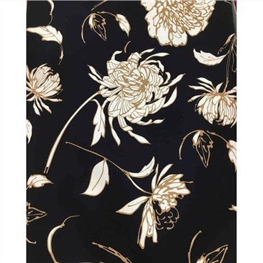 Stock Lot 180GSM Thick Grapery Two Layers Polyester Elastane 4 Way Stretch Spandex Lycra Heavy Chiffon Women Suit Fabric